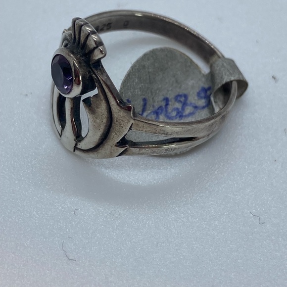 BOGO50 Sterling silver amethyst ring - Picture 4 of 7